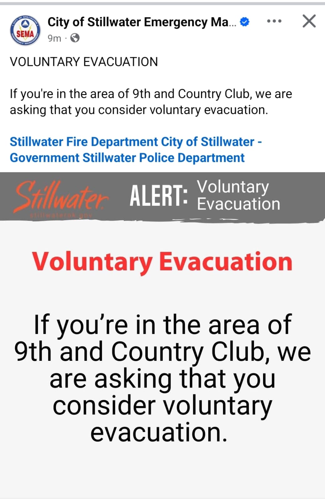 Voluntary Evacuation