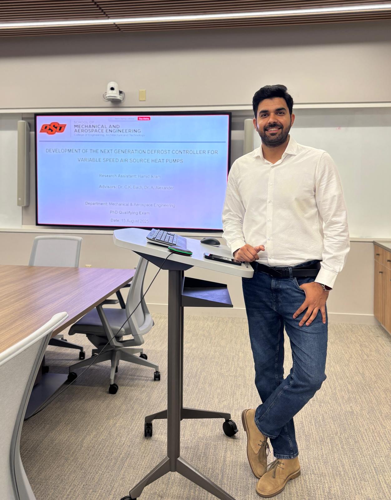 Hamid Ikram in his lab